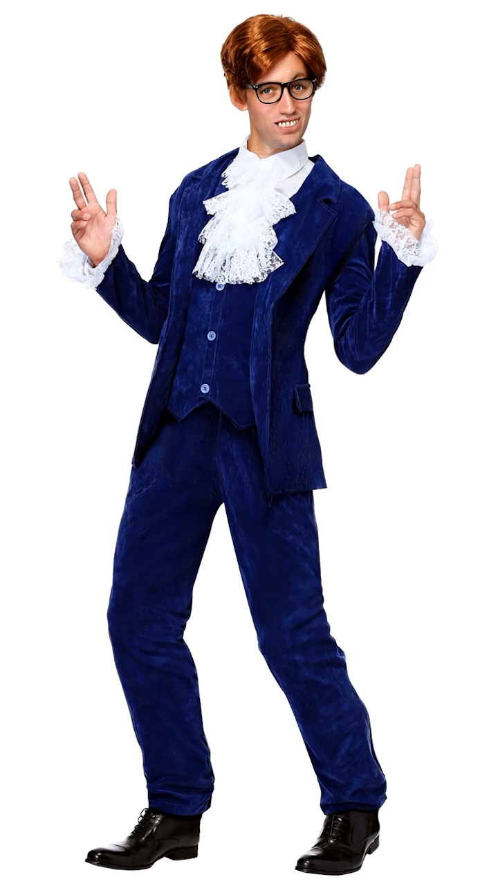 FUN1004BLAD Ai Deluxe Blue '60s Swinger Costume for Men